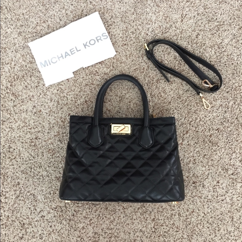 Michael Kors Medium Hannah Quilted Leather Purse
